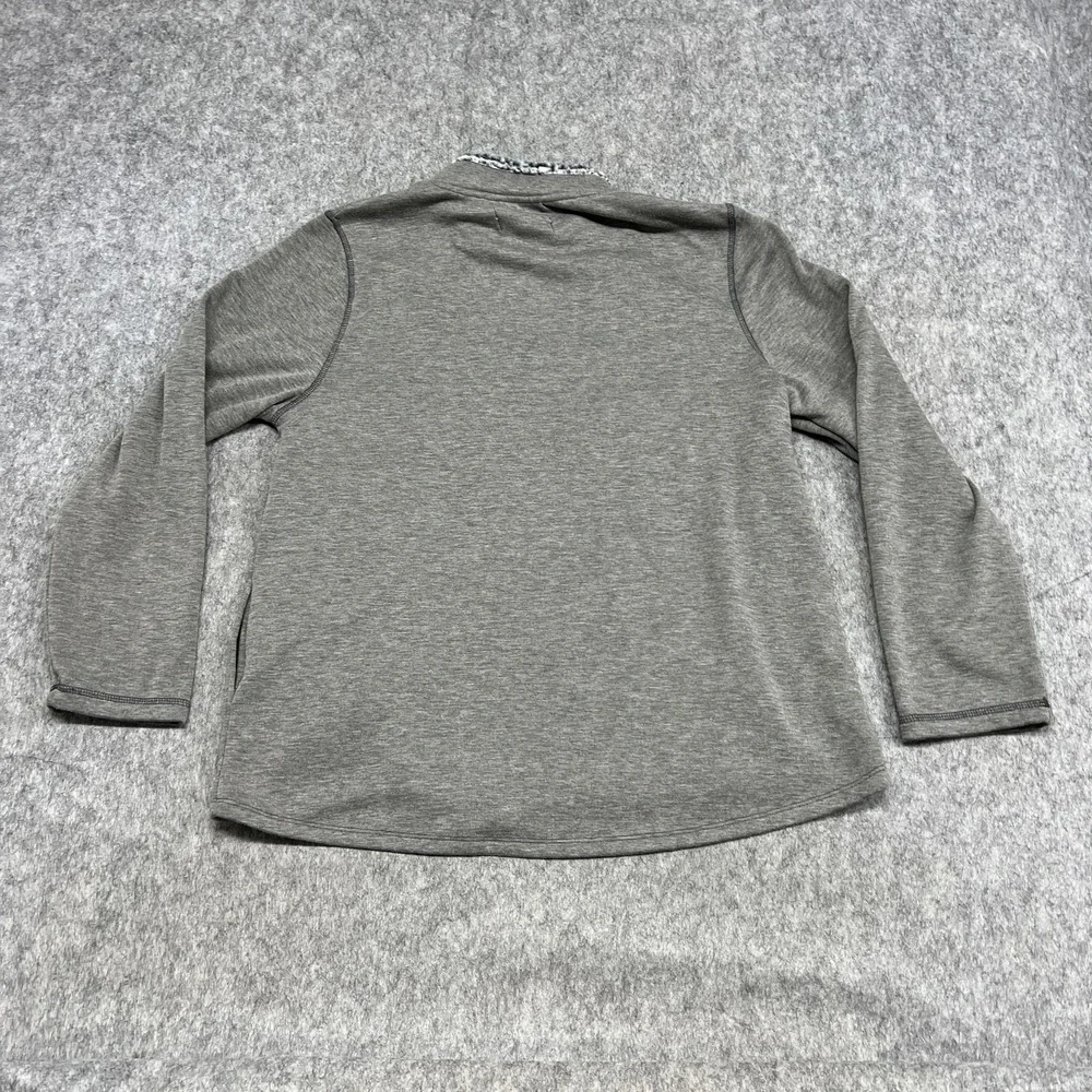 Cuddl Duds Jacket Girls 14-16 Gray Fleece Lined Full Zip‎ Sherpa Collar Casual